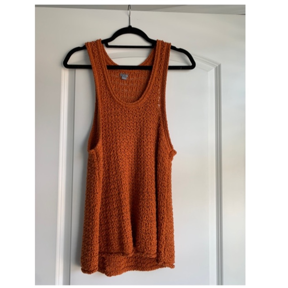 Aerie Knitted Orange Tank Top